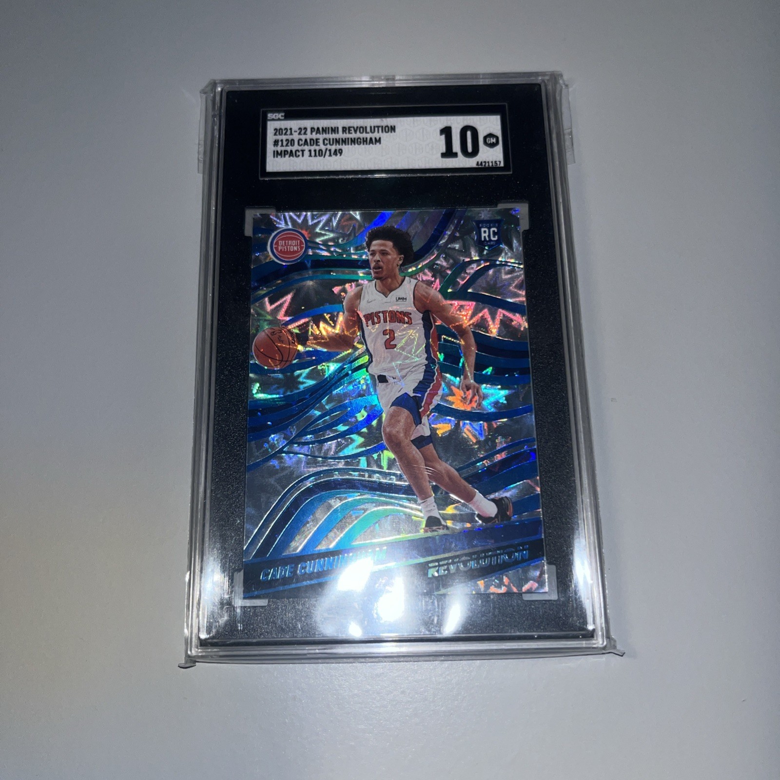 2021-22 Panini Revolution Cade Cunningham Impact RC /149,  SGC GEM MT 10