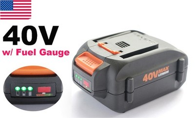 40V WA3580 2.0Ah Max Lithium Battery For worx 40V WG380 12'' Cordless Chainsaw