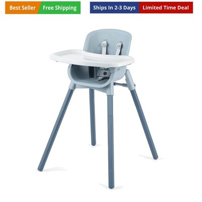 Zest 4-in-1 Folding High Chair, Feeding Chair, Toddler Chair and Youth Stool,...