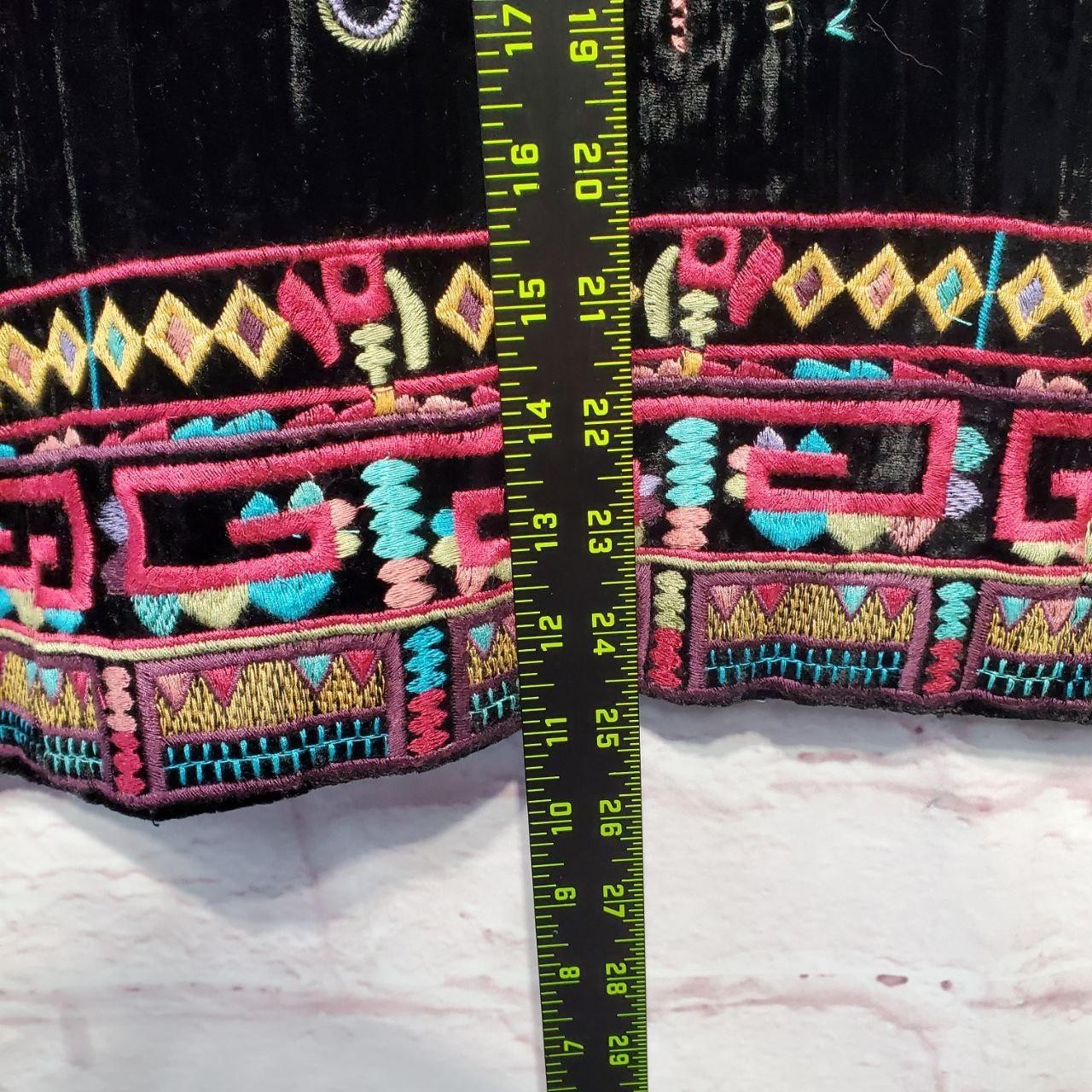 Coldwater Creek Jacket Womens Large Black Velvet … - image 13