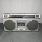 Vintage Panasonic RX-4920 Boombox 1984 Silver Ghetto Blaster UNTESTED For Parts