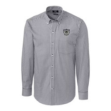 Las Vegas Raiders Cutter & Buck 1XB Men's Retro Throwback Logo Button Down Shirt