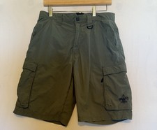 Boy Scouts Uniform Shorts Olive Green Cargo Pockets Size 32/33