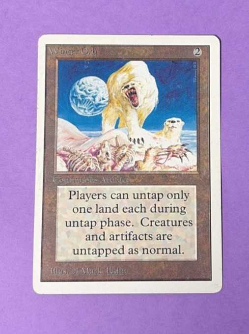 MTG English Winter Orb Moderate/Heavy Play Normal Unlimited Magic Rare Card