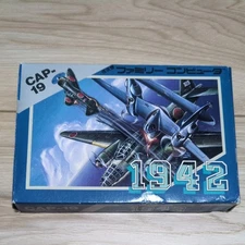 CAPCOM 1942 Famicom FC Full Set CIB NTSC-J Used Vintage Rare Japanese
