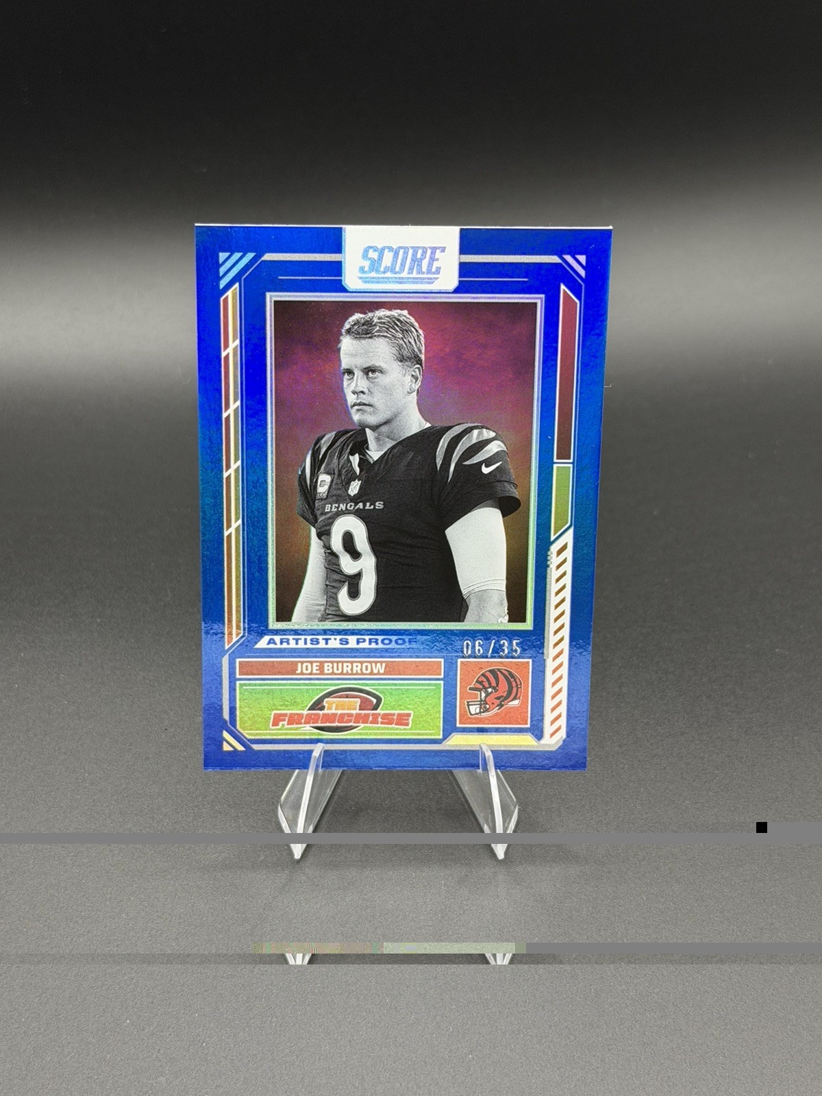 2025 PANINI SCORE - THE FRANCHISE - JOE BURROW - ARTIST PROOF - 06/35 - #7