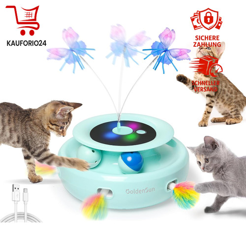 Katzenspielzeug 3 in 1 Interaktiv Elektrisch