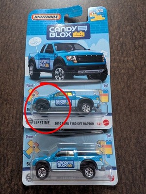 2024 Matchbox Candy Blox 2010 Ford F150 Raptor ERROR Paint Wheel & Mainline