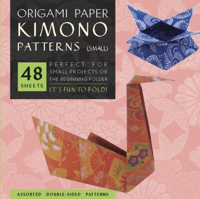 Origami Paper - Kimono Patterns - Small 6 3/4  - 48  by Tuttle Studio NOTEBOOK