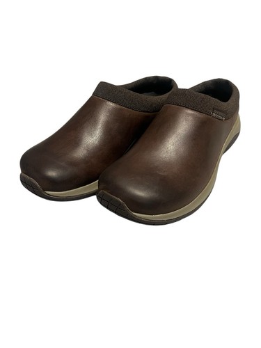 Merrell Encore Nova 5 Mule Clog Shoe Womens 8W Espresso Slip On Slide Leather - Picture 2 of 9