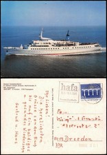 Schiff Ship Schiffsfoto-AK MS Helgoland Bremer Seebäderdienst 1985