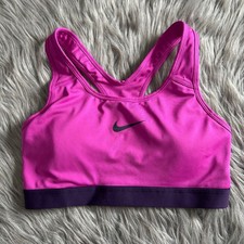Nike Dri-Fit Wirefree Racerback Sports Bra Womens Size Medium Purple Wireless