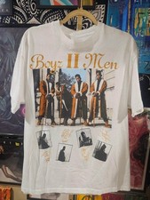 Rare Vintage 90s Boyz II Men World Tour Band Rap Tee PA237