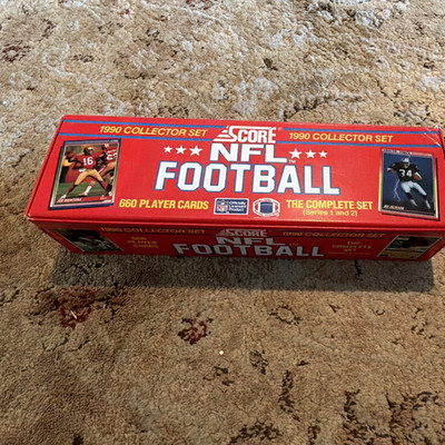 Score 1990 NFL Football 1990 Collector Set 660-Card Complete Set Montana/Bo