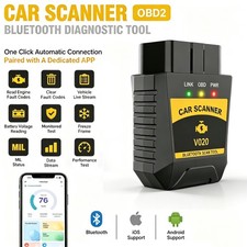 Wireless Bluetooth Obd2 Scanner Car Diagnostic Code Reader Mil For Ios Android
