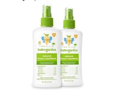 BabyGanics Insect Repellent Spray with plant  essential oils 6 oz 2pk 