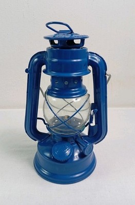 Vintage Petroliumlampe Petroliumleuchte HM103 Guang Zhou China blau