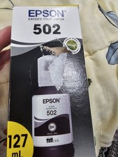 Epson 502 Black EcoTank Ink Bottle   127ml, Genuine OEM, Sealed, for Inkjet NEW