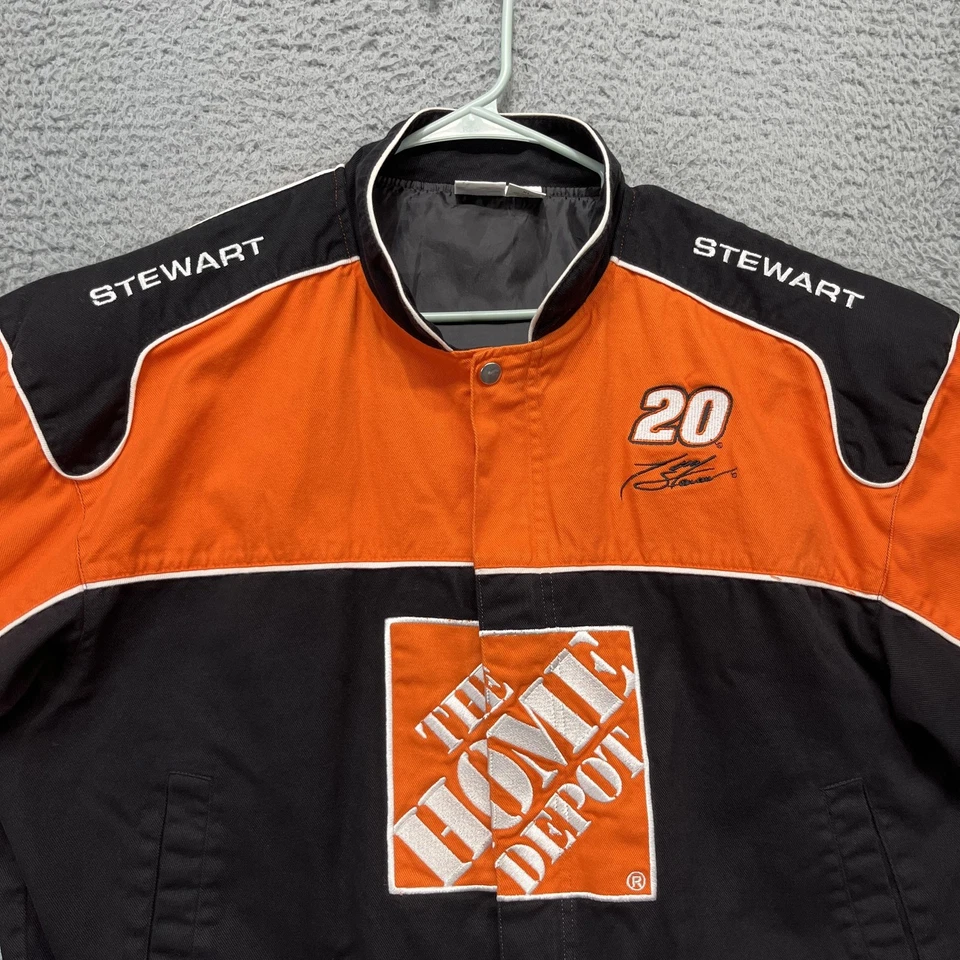 Home Depot Racing Jacket Mens XL NASCAR Tony Stewart #20 Winner's Circle 80s 90s - Image 2 of 4