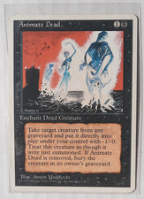 MTG 4th Fourth Edition 4ED | Animate Dead | MP | Magic The Gathering