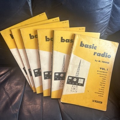 Basic Radio Vol 1-6 Complete Set Marvin Tepper John F. Rider Sept. 1961