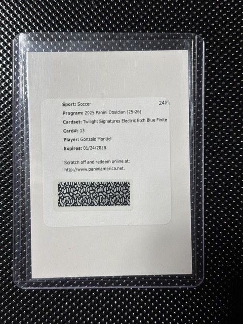 GONZALO MONTIEL 25-26 OBSIDIAN TWILIGHT SIGNATURE Electric Etch Blue Finite 1/1