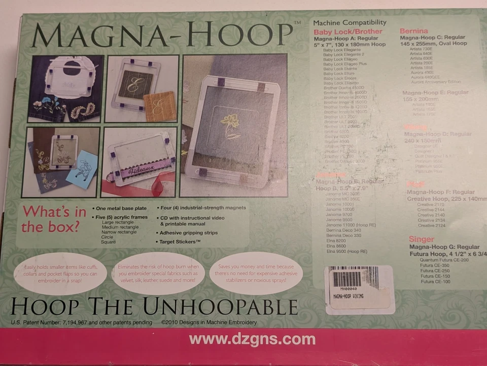 Magna-Hoop The Unhoopable Baby Lock Brother And MANY MORE! See pictures - Image 4 of 4