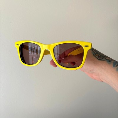 RAY BAN Wayfarer Yellow Frames Prescription Lens Colorful