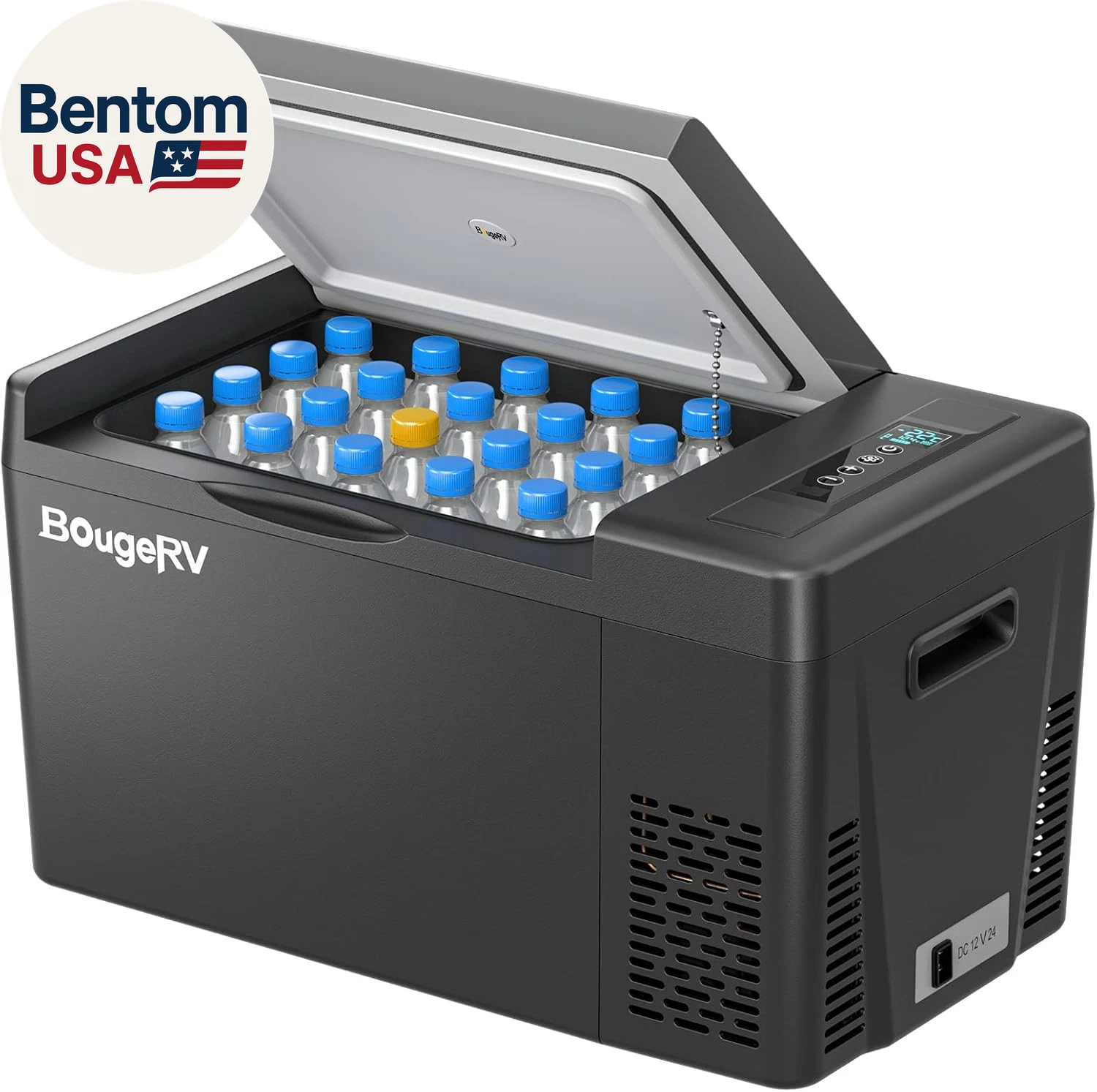 Bougerv 12 Volt Refrigerator 12V Car Fridge 23 Quart Portable Freezer Compressor