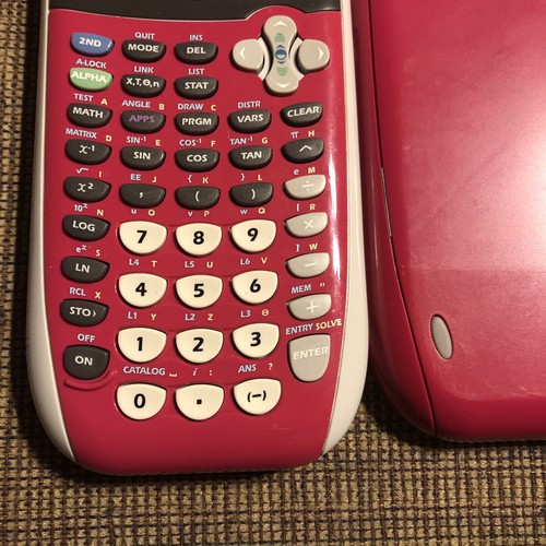TI-84 Plus Silver Edition Pink Graphing Calculator Texas Instruments - Tested - Picture 4 of 9