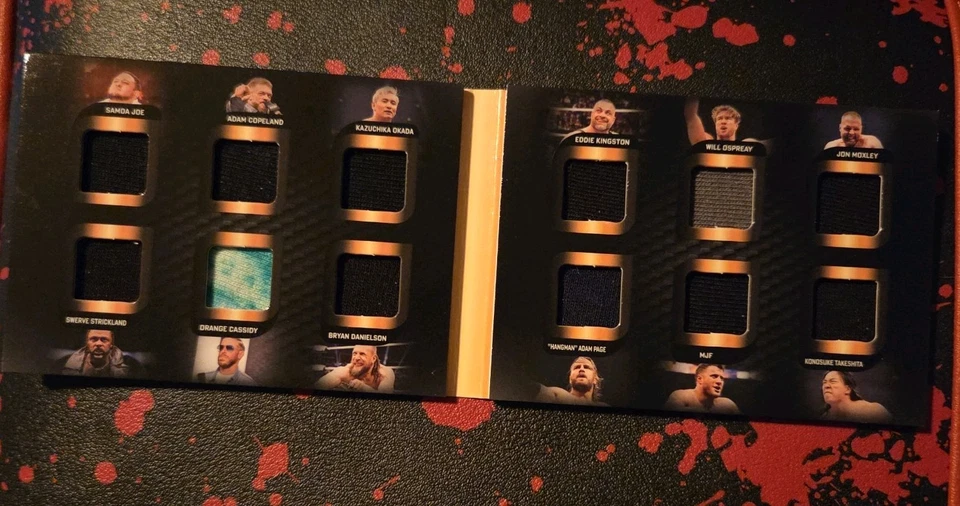 2024 UPPER DECK AEW BLACK DIAMOND WRESTLING 12-PIECE SHARD RELIC BOOKLET /25 MJF - Image 4 of 4
