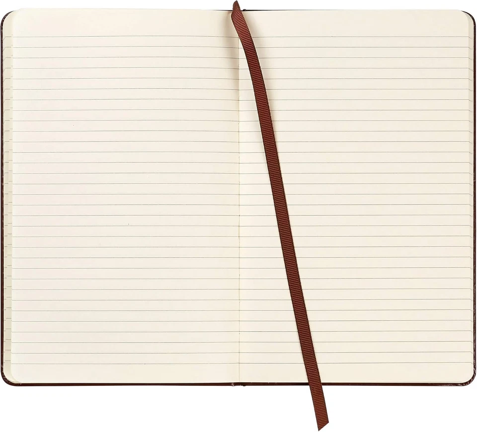 C.R. Gibson Brown Bonded Leather Notebook with 240 Ruled Pages 5" W x 8.25" H - Image 2 of 4