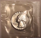 1962 Washington PROOF Quarter in  mint cello GEM ! Free Bubble Mailer Shipping