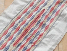 RARE 2 FIND ANTIQUE VINTAGE OSAGE INDIAN RIBBON WORK SADDLE BAG  - NICE !