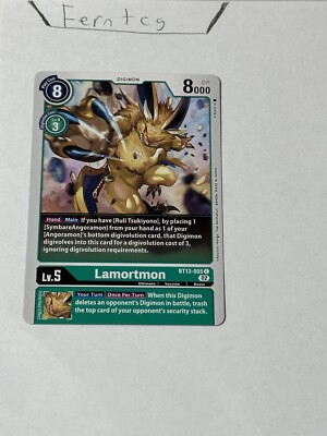 Digimon Lamortmon Common NM Versus Royal Knight Ships Same Day!