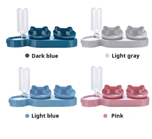 Cat Food Bowl Automatic Water Dispenser Cat Pet Feeder 3 in 1 Pet Feeder Cat Dog - Picture 14 of 28