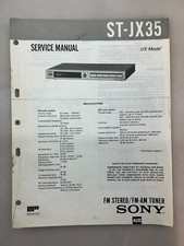 Sony ST-JX35 Original Service Manual Free Shipping