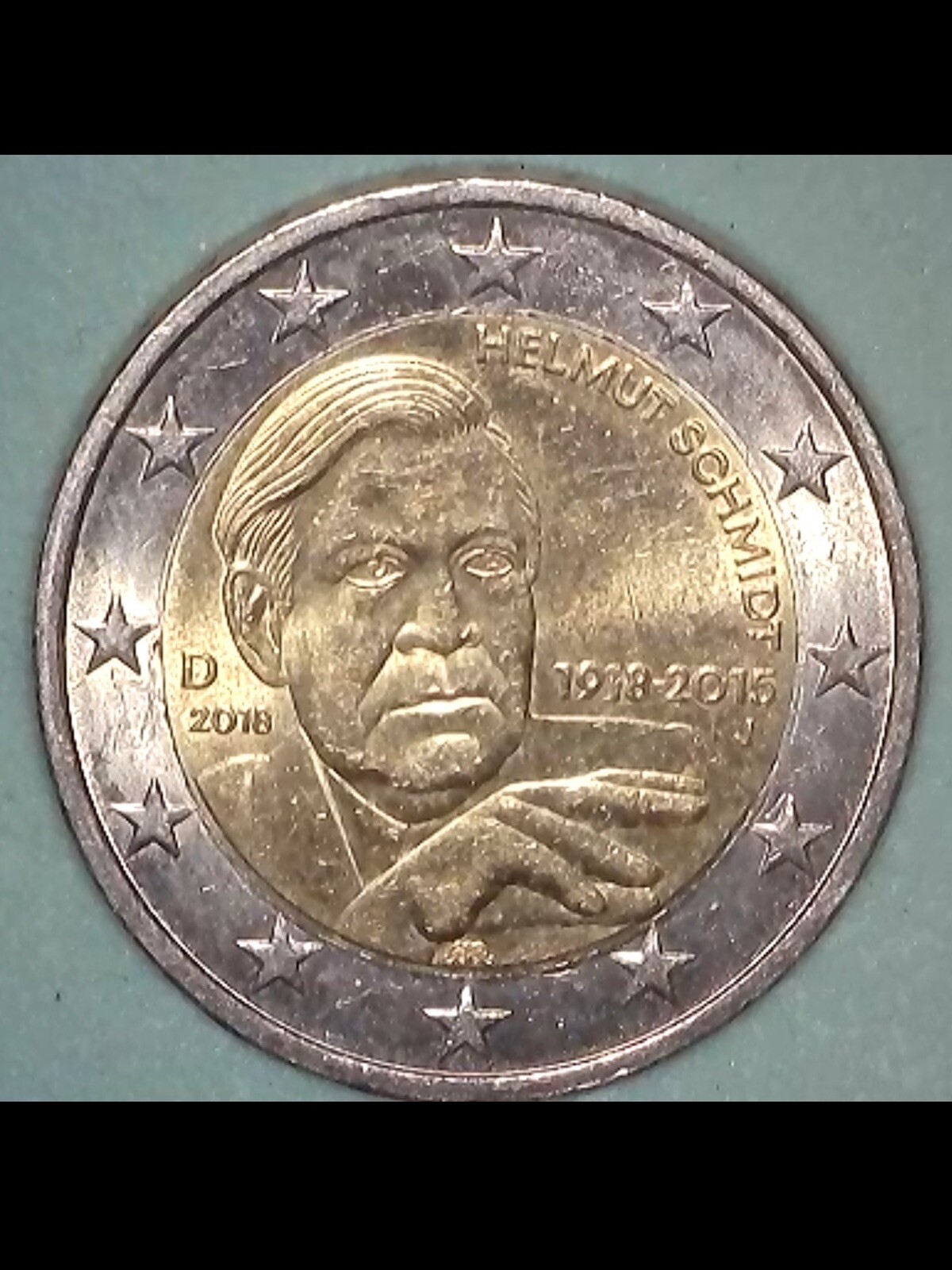 Helmut Schmidt 2 Euro Münze Wert 2 Euro Münze Helmut Schmidt Deutschland 2018 D 1918-2015 Fehlprägung | eBay