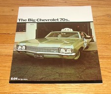 Original 1970 Chevrolet Taxi Cab Taxicab Sales Brochure Catalog