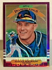 Manny Machado 2019 Donruss Optic FOTL Diamond Kings Purple Pandora Prizm #'d/99