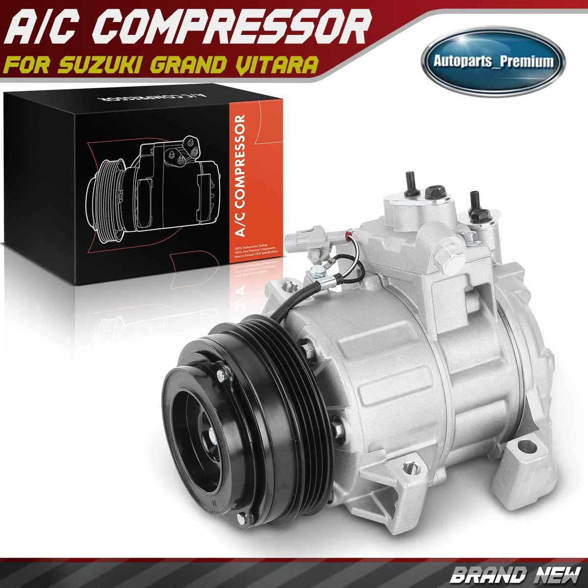 AC Compressor with Clutch for Suzuki Grand Vitara 2007-2008