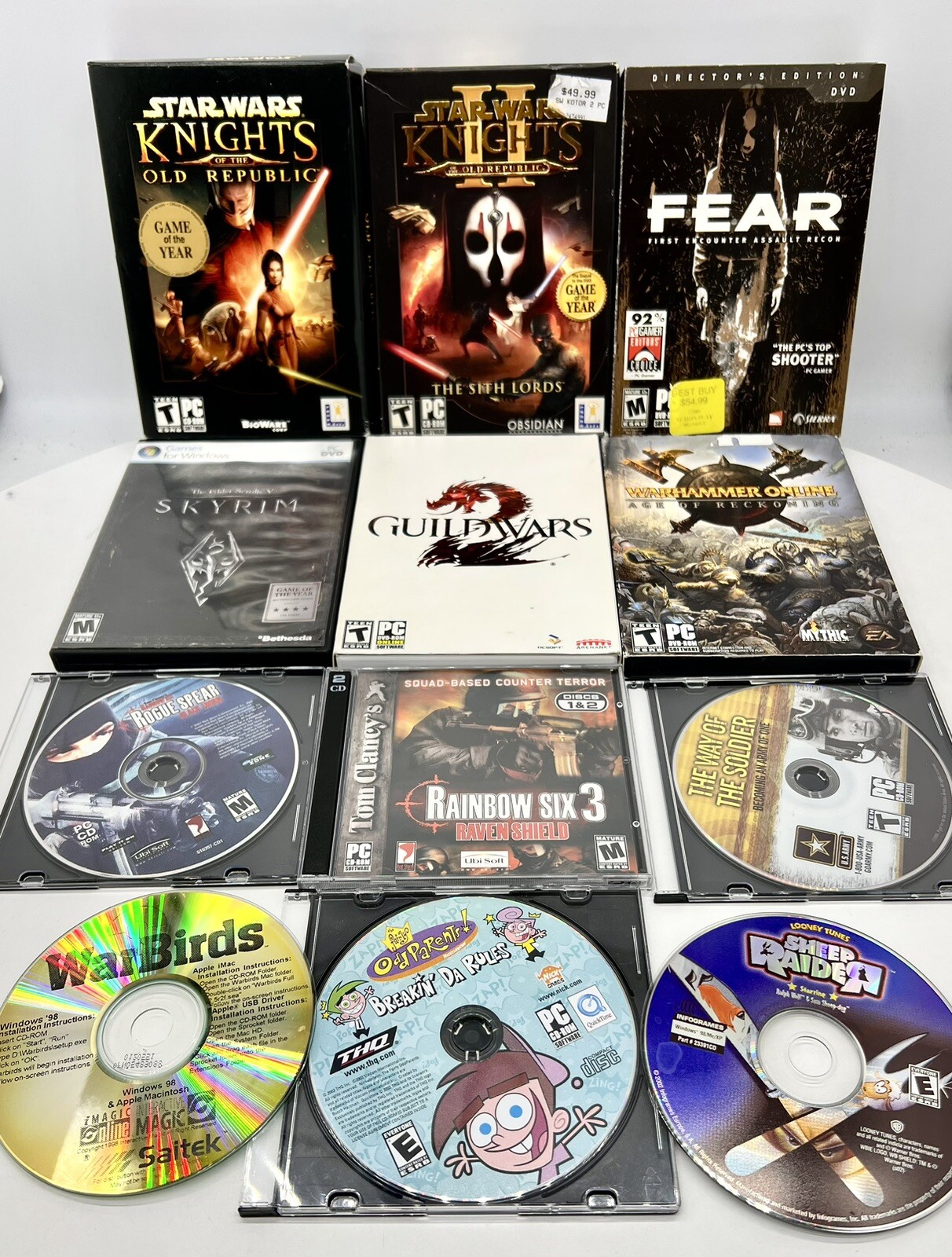 Lot of 12 Windows PC CDROM Software Games, Various Titles *Fast