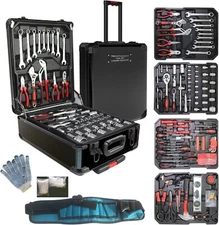 799pcs Mechanics Tool Set Automotive Tool Kit 3Drawer Heavy Duty Case Box