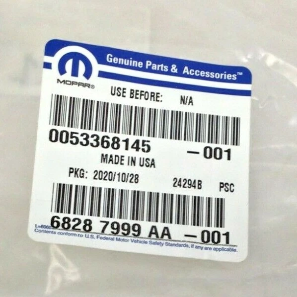 2019-2022 Jeep Cherokee Front LH LED Fog Lamp black honeycomb Bezel new OEM - Image 3 of 3