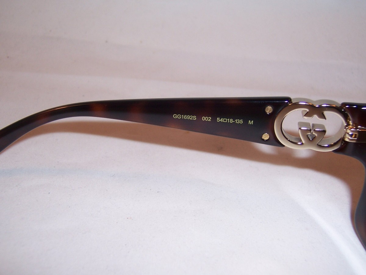 BRAND NEW Gucci GG1692S 002 Havana Brown Square Women Sunglasses GG 1692S Gucci Sunglasses GG 0632 SA- 002 Havana/Brown at Amazon  main image 4
