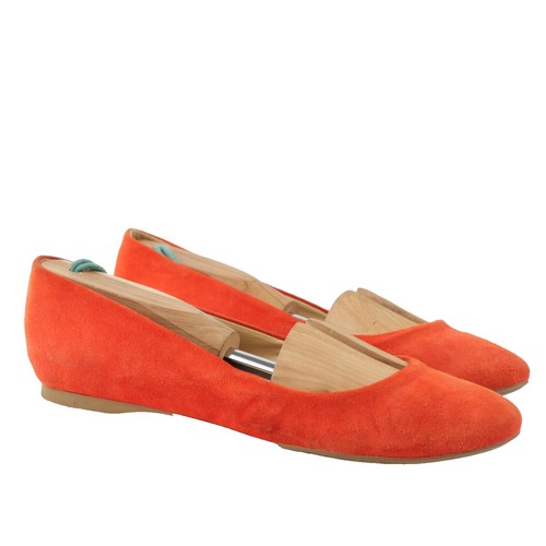 Ballerines Plates J Crew Taille 7 - Bleu Cuir, Occasion, Femme