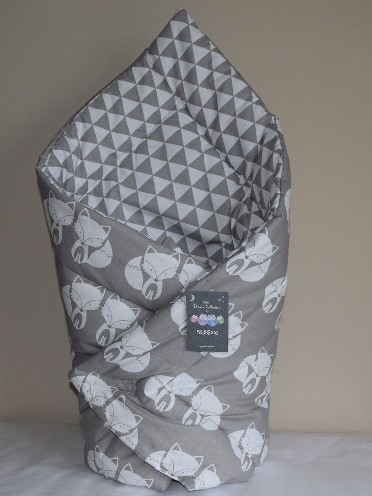 Cotton SWADDLE WRAP BLANKET NEWBORN BABY INFANT PRAM DUVET / SLEEPING