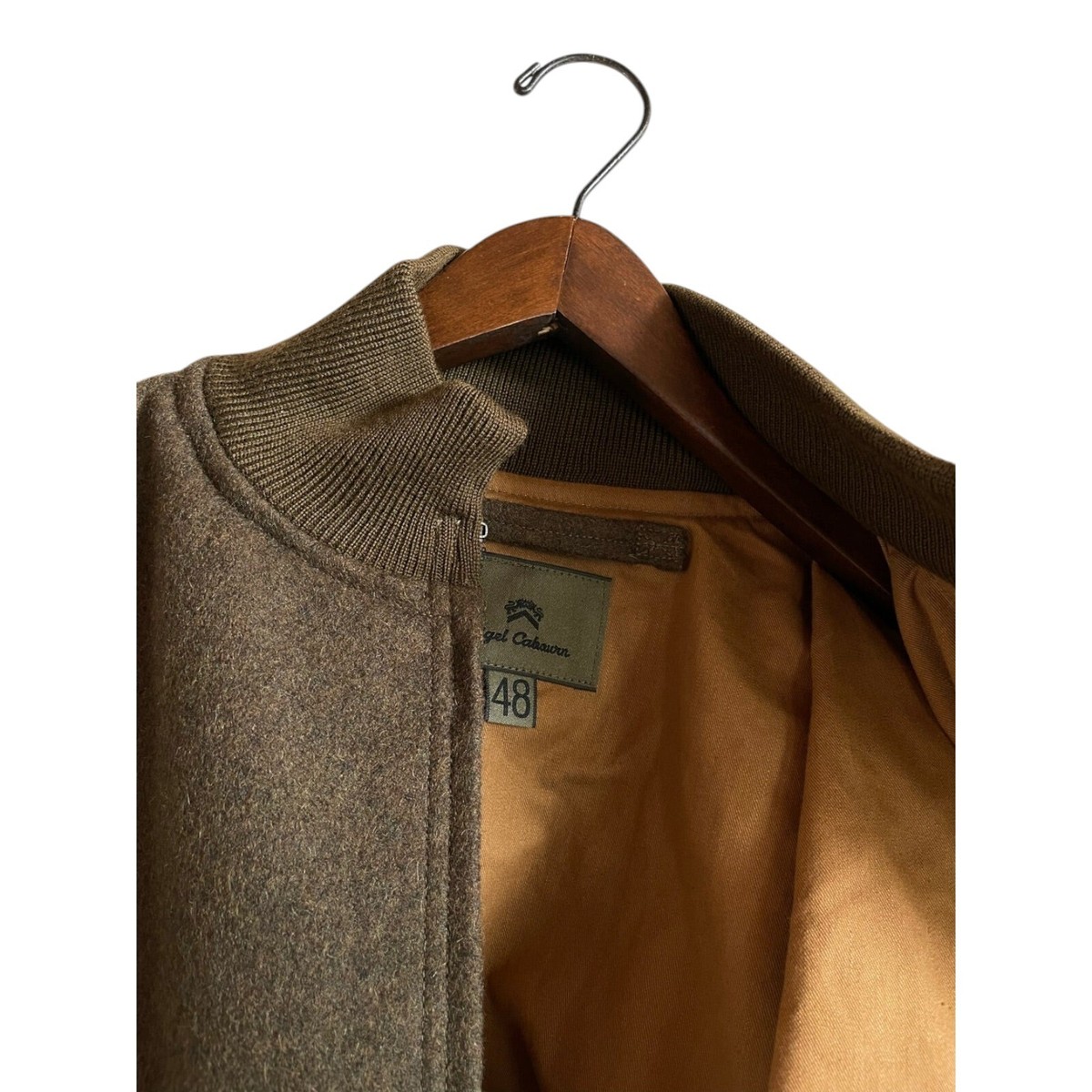 Nigel Cabourn 40s TANKERS JK Leather × Wool Jacket ARMY