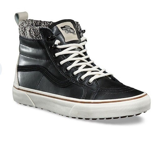 Vans SK8-HI MTE Black Leather Hi Top 