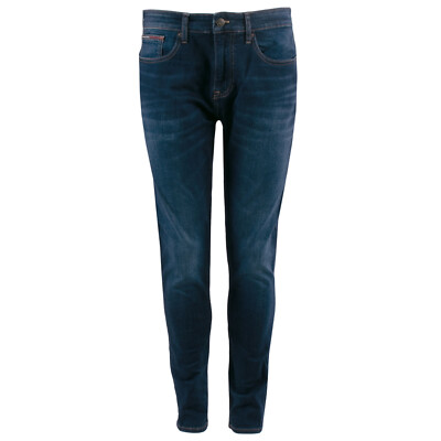 TOMMY JEANS Herren Jeans Austin Slim Tapered Dunkelblau / W32 L34 / Hose